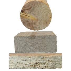 New Cat Condos Solid Wood Cat Scratching Post, Gray Speckled