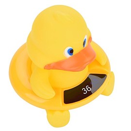 Termómetro de baño de Baño, pantalla de temperatura del termómetro de baño de bebé flotante lindo termómetro de animales flotante temperatura de la temperatura del pato amarillo