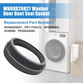 Upgraded WH08X20827 Washer Door Gasket Compatible with GE Front Load Washing Machine Door Seal Gasket GFWN1100H1WW, GFWN1100H0WW, GFWH1200H0WW Door Boot Gasket PS11725310 AP5986400 Ge Washer Parts
