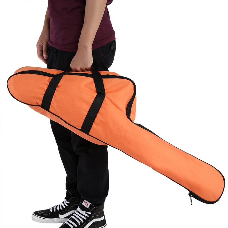 Portable Orange Oxford Chainsaw Carrying Bag Case Protective Storage Bags