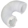 SPARES2GO Vent Hose for Candy fits Hoover Tumble Dryers (3.6"