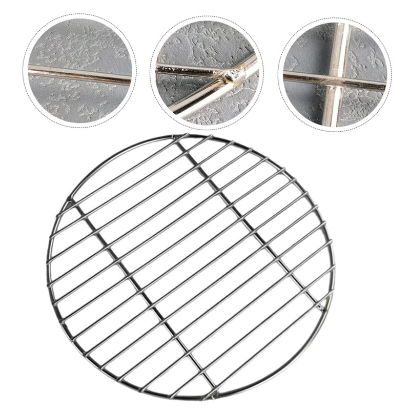 Levemolo Round Stainless Steel Grill Mesh Multi Function BBQ Grate