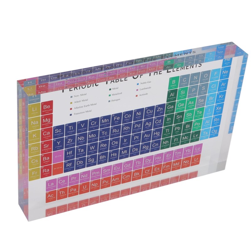 Educational Periodic Table Decoration Safe Odorless Modern Acrylic Periodic Table