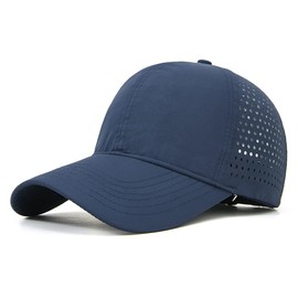 YAMEE Summer Cap Unisex Mesh Baseball Cap Men's Breathable Baseball Cap Men's Quick Drying Peaked Caps for Men Sun Protection Hats for Men Summer Cap Outdoor, 1/Dark Blue