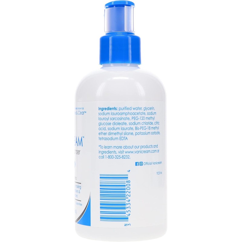 Vanicream Free and Clear Liquid Cleanser 8 Oz