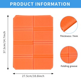 2 Pcs Moistureproof Foldable Outdoor Seat Cushion, Folding Sit Mats Portable Waterproof Hiking Seat Pad Folding Seat Mat for Outdoor Hiking Walking Camping Picnic Park (2)