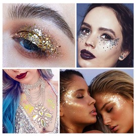 Miioto Body Glitter Gel, Festival Glitter Face, Glitter Hair