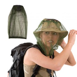 SECOFE Pack of 2 Mosquito Net Head Mosquito Cap Head Net for Face, Mosquito Net Hat, Mosquito Head Net, Fly Mask Cap Hat, Mesh Face Protection, Green