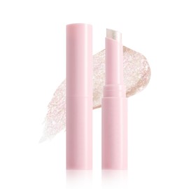 Jelly Highlighter Eyeshadow Stick, Jelly Shimmer Eyeshadow and Highlighter Stick, Multi-use Makeup for Eye and Face, Glitter Makeup with Long Lasting Eye Shadow Sticks Facial Make up Gift for Women 03