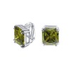 Traditional Classic Large Statement 7CT Emerald Cut Simulated Olive Green