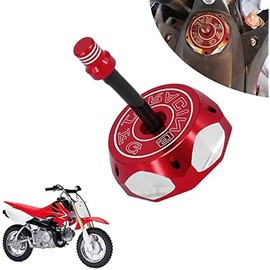 Dirt Bike Gas Cap,Motorcycle Gas Fuel Tank Cap with Breather Valve Universal CNC for CRF CR XR 50cc - 150cc RM KX KLX TTR SSR Apollo TAO TAO SDG Dirt Pit Bike Red