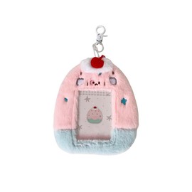 zaoalife Plush Photocard Holder,Plush Keychain,Photo card holder keychain,Cute Photocard Holder with Keychain, Idol Id Card Sleeve Bank Card Holder Protector