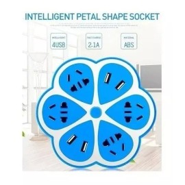 Total Supplier Multicontacto Universal 4 Puertos Usb Y Contactos  Flor