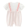 gurcooc Baby Girls' Romper Short Sleeve Bodysuit Ruffle Jumpsuit Summer