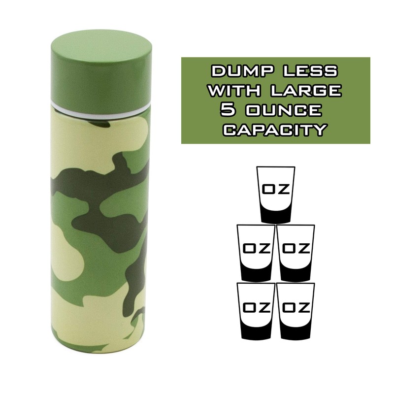 CASEMATIX CM Stainless Steel Pocket Spittoon 5-Ounce Travel Spit Cup