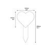 OriginDesigned Brother Heart Shaped Engraved Memorial Plaque Stake - Silver