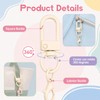 60 Pcs Colorful Metal Double Head Lobster Claw Clasps