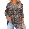 LOMON Plus Size Spring Clothes for Women 3/4 Length Sleeve