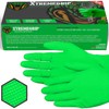 Xtremeauto Nitrile Gloves - Disposable Gloves, Diamond Grip Green -