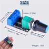 DAOKAI 2pcs 10A Mini DC Motor PWM Speed Controller 5V-16V