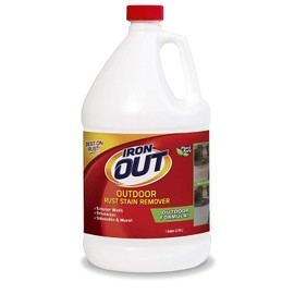 Iron OUT LI04128N Vinyl and Other Outdoor Surfaces, No Scrubbing, Safe to Use, 1 Gallon, 4 Pack, 4-Pack, 4 Count