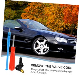 GLEAVI 43pcs Valves Stem Installer Tool Set Tyre Repair Kit Puller Remover Metal Tool Car Tire Plug Core Comfortable to Hold Thread Removal