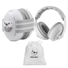 Baby Ear Defender 2-in-1 for Babies and Toddlers up to 4 Years,CE & EN71 Certified - Adjustable Noise Reduction Earmuffs,Comfortable Baby Headphones Against Hearing Damage