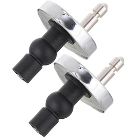 Upgraded 2 Full set Toilet Seat Hinge Fixings Top Fix Nuts Screws Quick Release Hinges Fittings Rubber Back To Wall For Toilet Seat Hinges Replacement