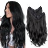 Extensiones Clip Invisible Onduladas, Juego de 2 Piezas (45cm y