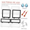 Levemolo 8pcs Floating Jewelry Display Frame Transparent Necklace Bracelet Showing