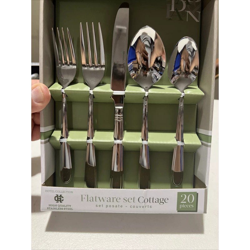 Brandani Italy Flatware Set 20 Piece High Quality Stainless Steel