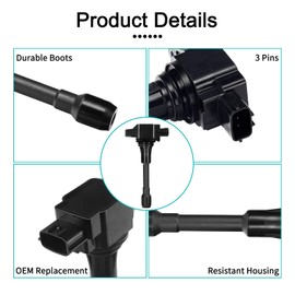 AULINK - bocinas de encendido UF549 5C1753 C1696 L4 1.6L 1.8L 2.5L compatible con Nissan Altima Cube Rogue Sentra Versa NV200 Pathfinder Infiniti FX50 M56 QX60 QX70