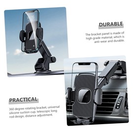 TEHAUX Car Phone Mount with Suction Cup Air Vent Clip Rotating Holder for Dashboard Windshield Cell Phone Stand for All Smartphones Durable Design