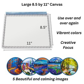 Aqua Art for The Elderly, Seniors, Kids, Children, Reusable, No Mess, Spiral Organized, just add Water, Tranquil Dreams Edition.