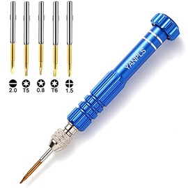 Small Screwdriver Watch Glasses Mini Set, Micro Precision Tiny Screwdriver Set Small Screwdriver Set for Electronics Eyeglass (blue)