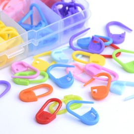 120 Pieces Knitting Crochet Locking Stitch Markers Stitch Needle Clip, 10 Colors
