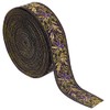 BENECREAT 10.9 Yards 25mm Goldenrod Vintage Jacquard Ribbon, Boho Braid