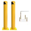 YITAHOME Safety Bollard Post, 42" x 4.5" Steel Bollards for