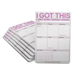 Knock Knock 6-Count I Got This Pads, To Do List Notepads, Daily Planner Pads & Funny Home Office Supplies, 6 x 9-inches