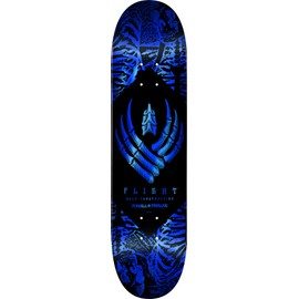 Powell Peralta Skeleton Flight Skateboard Deck, Blue Foil, 8.75" x 32.33"