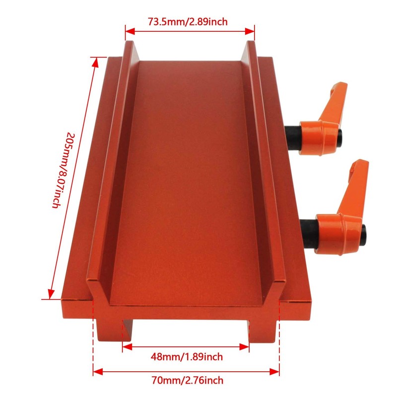 Astromania Wide-to-Narrow Dovetail Clamp Plate from Losmandy to Vixen 205mm