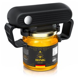 Arendo - Automatic Jar Opener - Electric Lid Opener for Sealed Jars - Jar Opener - Hands-Free Screw Lid Opener - Kitchen Aid for Seniors - Model 2025