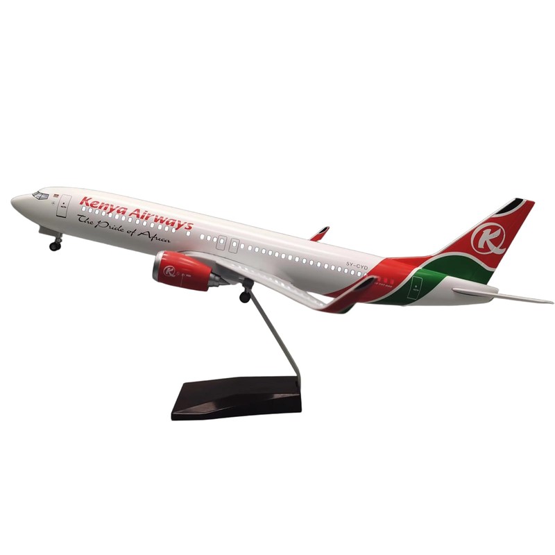 ANDSYYDS 1:85 Scale B737 Airplane Model with Kenya-Inspired Livery –