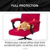 Stretch Computer Office Chair Cover with Armrest Covers Durable Zipper