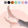 Women's Non-Slip Pilates Yoga Long Toe Socks Exercise Black 3ea