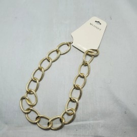 Mystique gold link chain necklace NWT