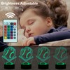 Fincoly Baseball 3D Illusion Gift Night Light with Remote Touch