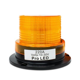 PTP PRO TRUCKING PRODUCTS 220A Class 1 Screw Mount Mini Amber Warning Light Quad Flash Pattern