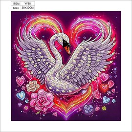 Special Shaped Diamond, 5D Diamond Painting Kits, Frameless, Sparkling Gem, Home Decor, Office Decor, Owe, Eagle, Butterfly, Flowers, Hummingbird, Dog, Cat, Cow,:_YY88