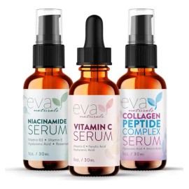 Natural Firm & Glow Skincare Set De 3 Sueros Productos Para